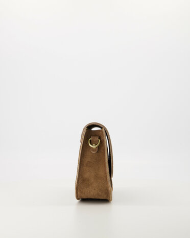 Tas Flora suede taupe - Teatro