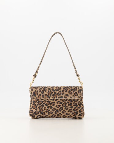 Tas Lara suede leopard - Teatro