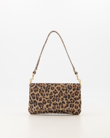 Tas Lara suede leopard - Teatro