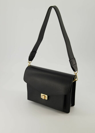 Tas Stacey leer zwart - Teatro