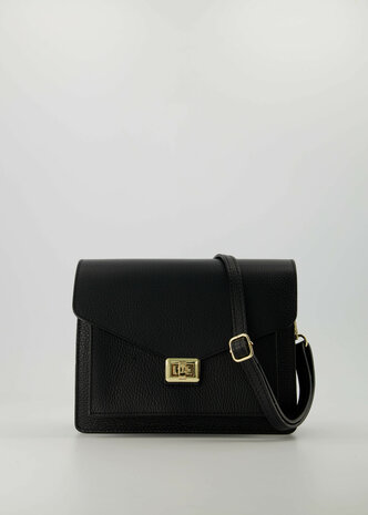 Tas Stacey leer zwart - Teatro