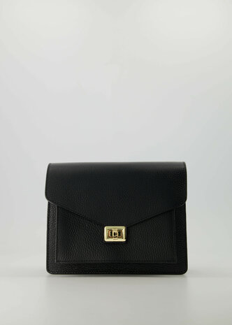 Tas Stacey leer zwart - Teatro