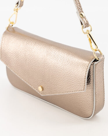 Tas Brandy leer brons - Teatro