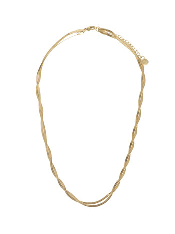 Ketting snake goud - Rose&Camellia
