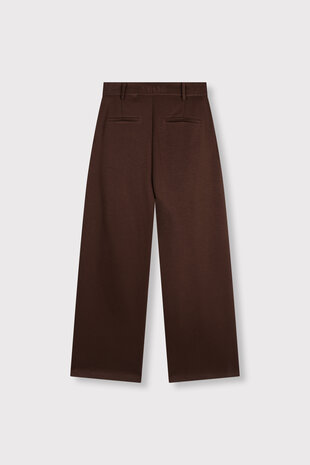 Broek wide leg pantalon Puck bruin - RefinedDepartment