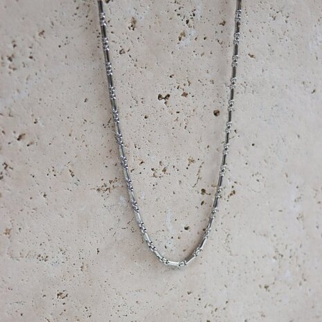 Mannen ketting bones zilver - GeorgeTheLabel