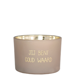 Geurkaars jij bent goud waard - My Flame Geurkaars jij bent goud waard - My Flame