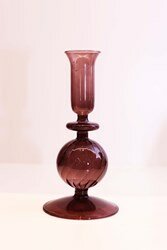 Glazen kandelaar bruin- Ravie Glazen kandelaar bruin- Ravie