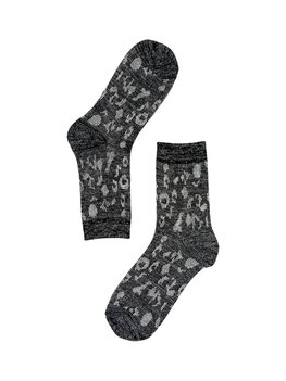 Sokken glitter leopard black - PinnedByK Sokken glitter leopard black - PinnedByK