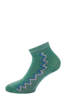 Sokken  glitter groen stripes - PinnedByK Sokken  glitter groen stripes - PinnedByK