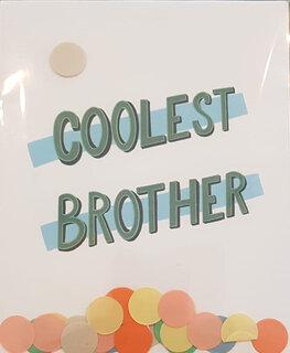Confetti Card coolest brother - TheGiftLabel Confetti Card coolest brother - TheGiftLabel