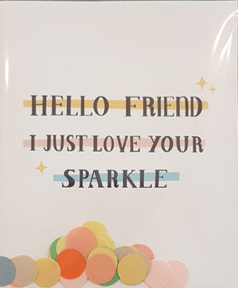 Confetti Card hello friend- TheGiftLabel Confetti Card hello friend- TheGiftLabel