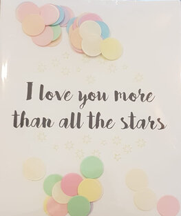 Confetti Card love you - TheGiftLabel Confetti Card love you - TheGiftLabel
