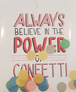 Confetti Card believe - TheGiftLabel Confetti Card believe - TheGiftLabel