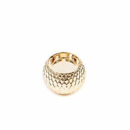 Waxinelichthouder schubben goud rond - HouseVitamin Waxinelichthouder schubben goud rond - HouseVitamin