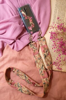 Bagstrap/phonestrap licht roze - La N'atelier Bagstrap/phonestrap licht roze - La N'atelier