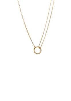 Ketting N2786-2 twisted circle goud - Day&Eve Ketting N2786-2 twisted circle goud - Day&Eve