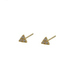 Oorbellen E0775-2 little triangle sparkle goud - Day&Eve Oorbellen E0775-2 little triangle sparkle goud - Day&Eve