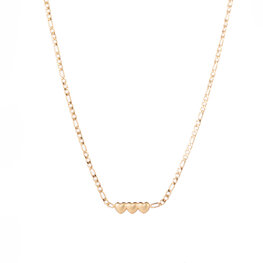 Ketting N3207-2 3 small hearts goud - Day&Eve