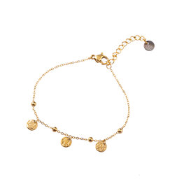 Armband B3201-2 coins goud - Day&Eve Armband B3201-2 coins goud - Day&Eve