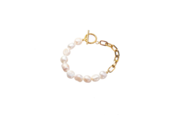 Armband B2841-2 classic pearl bracelet goud - Day&Eve Armband B2841-2 classic pearl bracelet goud - Day&Eve