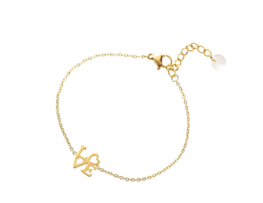 Armband B2843-2 LOVE goud - Day&Eve Armband B2843-2 LOVE goud - Day&Eve