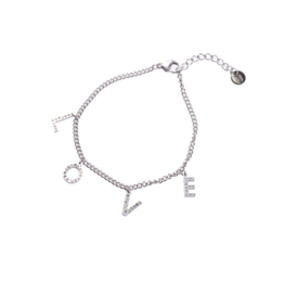 Armband B2258-1 love zilver - Day&Eve Armband B2258-1 love zilver - Day&Eve