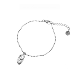 Armband B1740-1 heart zilver - Day&Eve Armband B1740-1 heart zilver - Day&Eve
