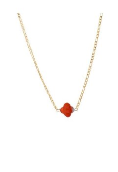 Ketting N2826-2 stone clover red goud - Day&Eve