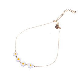 Enkelbandje A3374-2 daisies goud - Day&Eve Enkelbandje A3374-2 daisies goud - Day&Eve