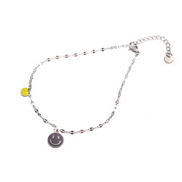 Enkelbandje A3240-1 smileys zilver - Day&Eve Enkelbandje A3240-1 smileys zilver - Day&Eve