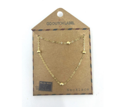 Ketting N3493-2 basic balls tbv initalen goud - Day&Eve Ketting N3493-2 basic balls tbv initalen goud - Day&Eve
