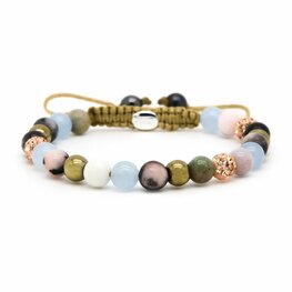 Armband Spiral Shimmers rosegold crystal XS - Karma Armband Spiral Shimmers rosegold crystal XS - Karma