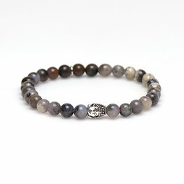 Armband Bead Lavender Buddha 6mm/20cm - Karma Him Armband Bead Lavender Buddha 6mm/20cm - Karma Him