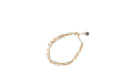 Armband B1251-2 double chain goud - Day&Eve Armband B1251-2 double chain goud - Day&Eve