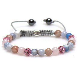 Armband Spiral pink peacefull pink crystal XS - Karma Armband Spiral pink peacefull pink crystal XS - Karma