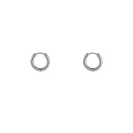Oorbellen E3913-1 crossed basic ring  10 mm zilver - ​​​​​​​Day&Eve Oorbellen E3913-1 crossed basic ring  10 mm zilver - ​​​​​​​Day&Eve