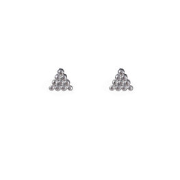 Oorbellen E3730-1 dotted triangle stud zilver - ​​​​​​​Day&Eve Oorbellen E3730-1 dotted triangle stud zilver - ​​​​​​​Day&Eve