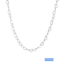 Ketting TN3892-1 heart chain necklace tiny zilver - ​​​​​​​Day&Eve Ketting TN3892-1 heart chain necklace tiny zilver - ​​​​​​​Day&Eve