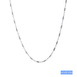 Ketting TN3953-1 tube link necklace tiny zilver - ​​​​​​​Day&Eve Ketting TN3953-1 tube link necklace tiny zilver - ​​​​​​​Day&Eve