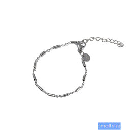 Armband TB3953-1 tiny bracelet tube link zilver - ​​​​​​​Day&Eve Armband TB3953-1 tiny bracelet tube link zilver - ​​​​​​​Day&Eve