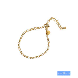Armband TB3951-2 tiny bracelet small link goud - ​​​​​​​Day&Eve Armband TB3951-2 tiny bracelet small link goud - ​​​​​​​Day&Eve