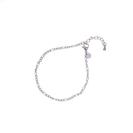 Armband B3951-1 small link zilver - Day&Eve Armband B3951-1 small link zilver - Day&Eve