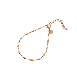 Armband B3953-2 tube link goud - Day&Eve Armband B3953-2 tube link goud - Day&Eve