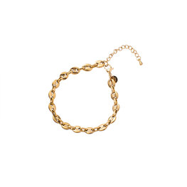 Armband B3703-2 button bracelet goud - Day&Eve Armband B3703-2 button bracelet goud - Day&Eve