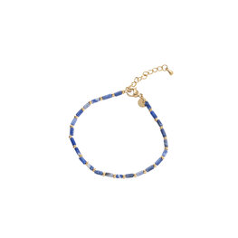 Armband B3869-2 long bead bracelet blue - Day&Eve Armband B3869-2 long bead bracelet blue - Day&Eve