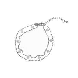 Armband B3702-1 diamond border bracelet zilver - Day&Eve Armband B3702-1 diamond border bracelet zilver - Day&Eve
