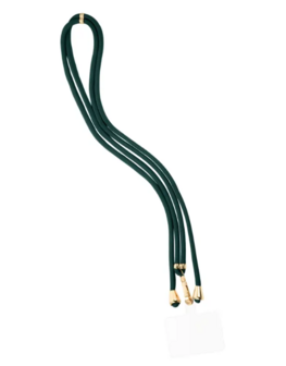 Telefoonkoord lang verstelbaar - donkergroen Telefoonkoord lang verstelbaar - donkergroen