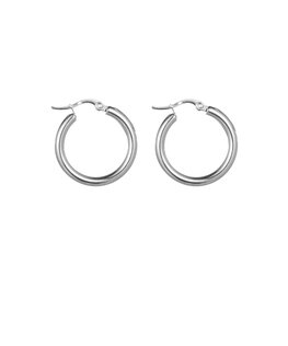 Oorbellen E1307-20-1 basic hoops zilver - Day&Eve Oorbellen E1307-20-1 basic hoops zilver - Day&Eve