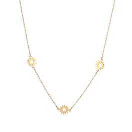 Ketting N4408-2 3 flowers necklace goud - ​​​​​​​Day&Eve Ketting N4408-2 3 flowers necklace goud - ​​​​​​​Day&Eve